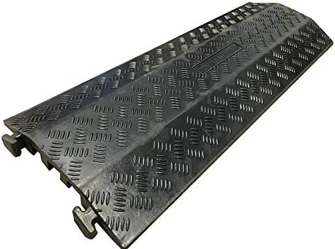 3 Channel 40” Inch Long Black Rubber Cable Protector E1437