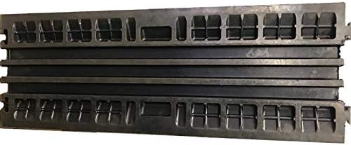 3 Channel 40” Inch Long Black Rubber Cable Protector E1437