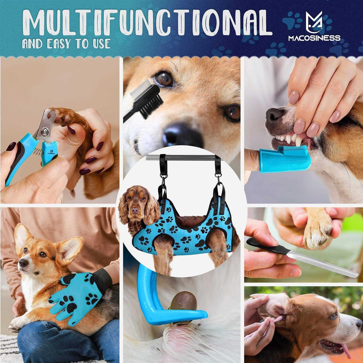 Pet Grooming Hammock Set D339
