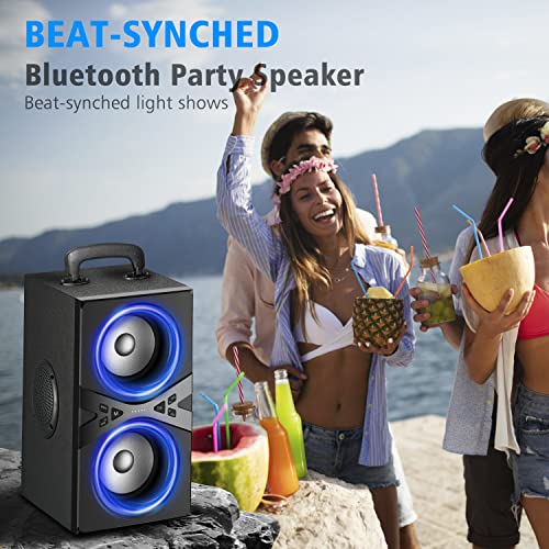 Portable Bluetooth Speaker with Lights C7064