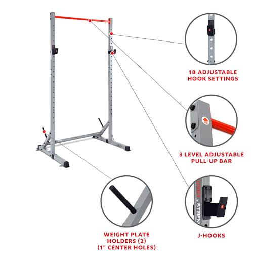 Multifunctional Strength Training Home Gym with Squat Stand, Power Rack Cage, Adjustable Incline Bench T13594
