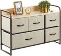 Bronze Linen 5 Drawer Storage Dresser K32092
