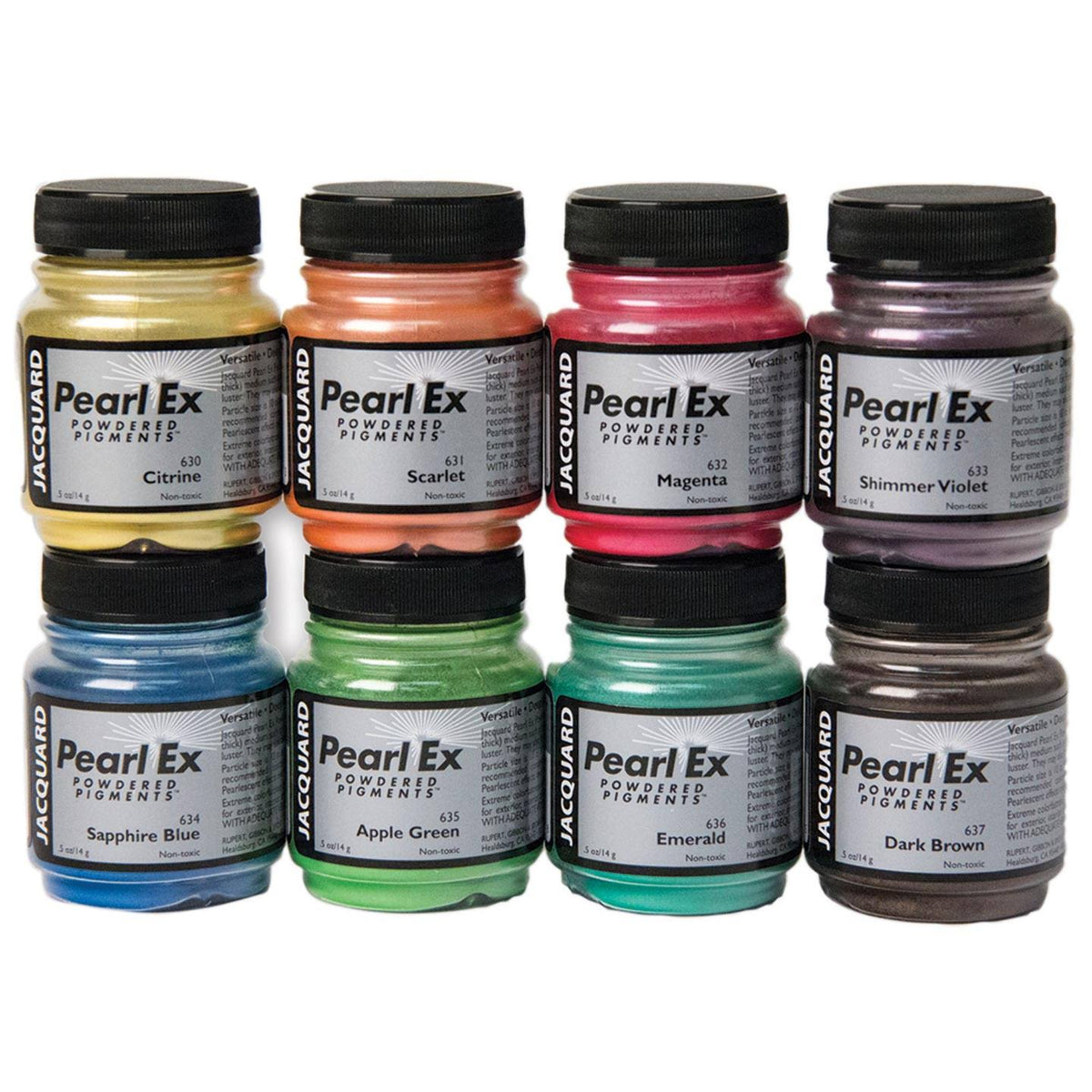 Jacquard Pearl EX Mica Pigment Set, 8 Colors V604513