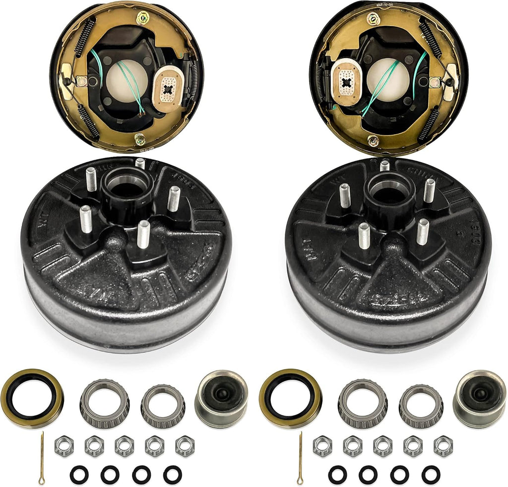 10 Inch Electric Trailer Brake Kit 3500lb Axle 5 on 4.5 Drum V514