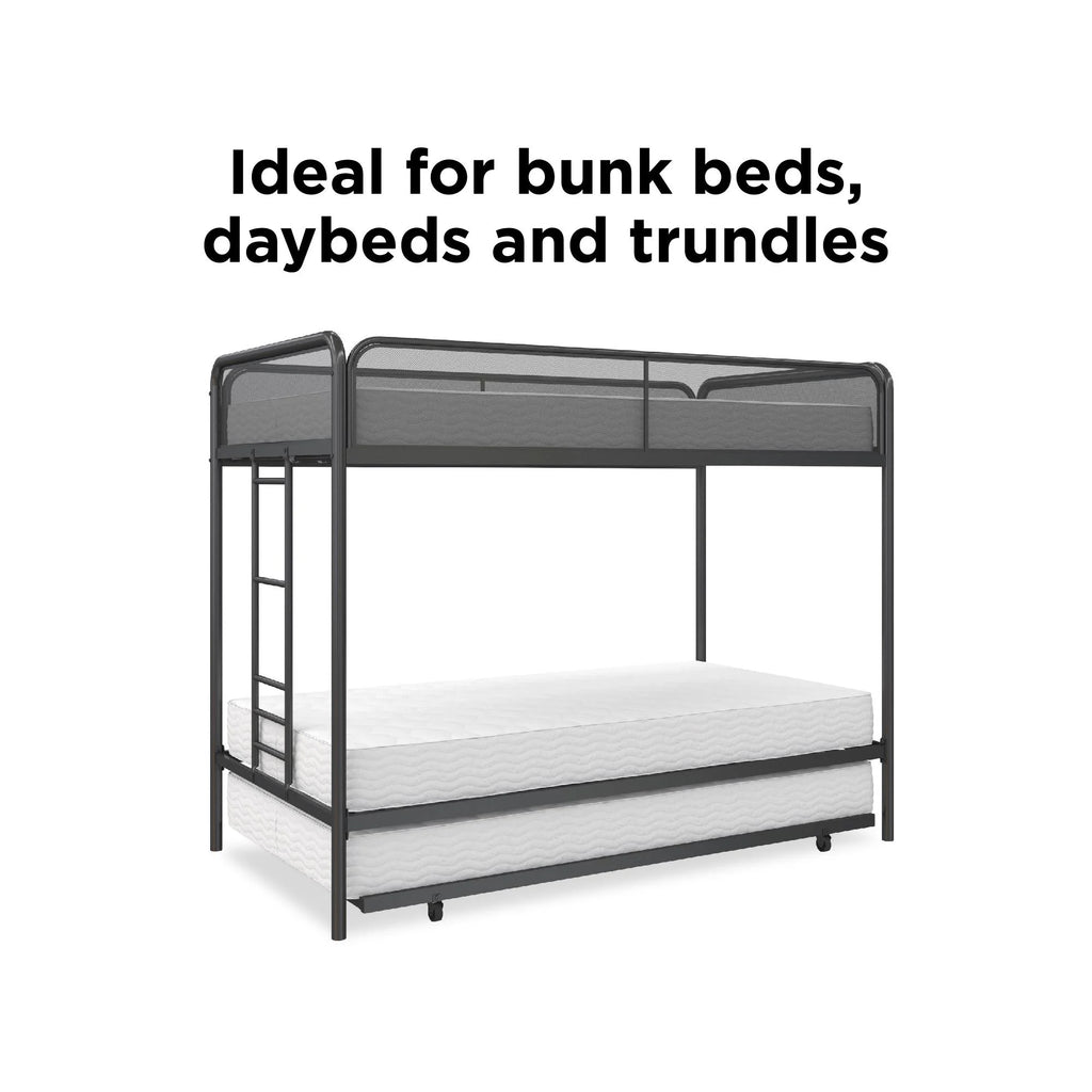 6 Inch Polyester Fill Mattress, Twin Size N9256