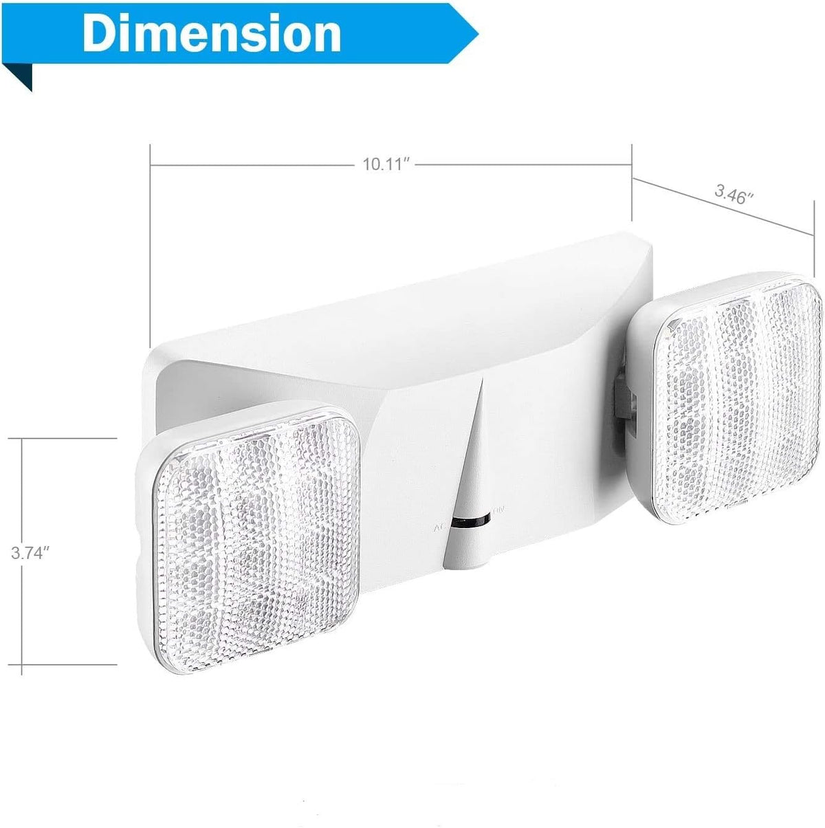 6 Pack LED Exit Sign with Emergency Light A883