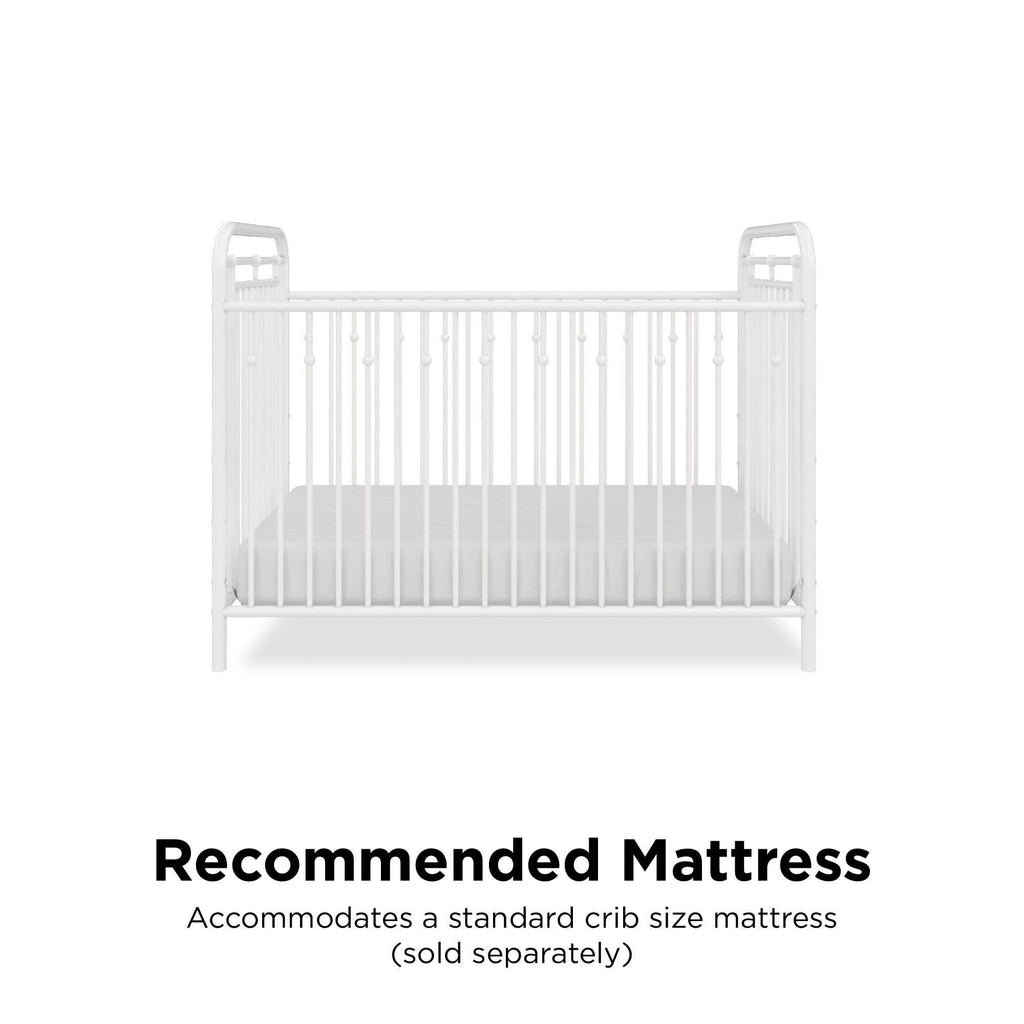 White Metal Crib H264
