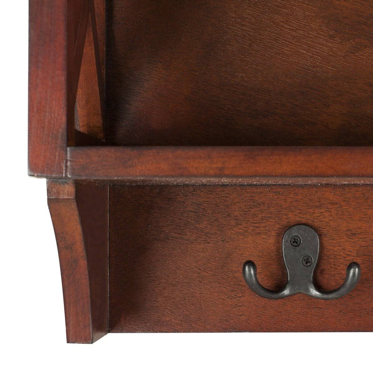 Grey Hanging Storage Wall Rack B3875