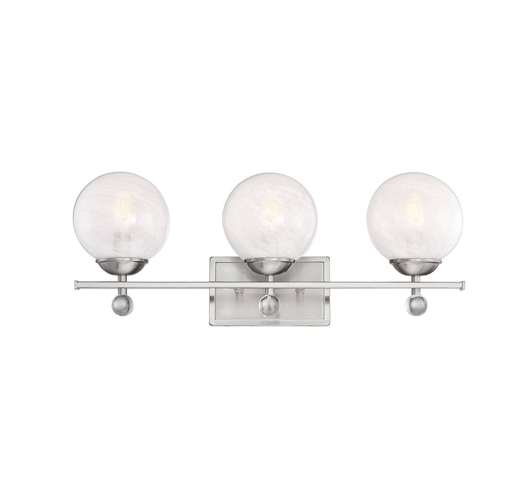 Satin Nickel 3 Light Bath B5558