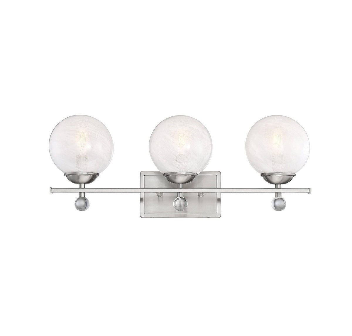 Satin Nickel 3 Light Bath B5558