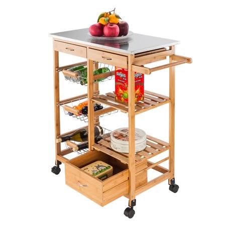 Mobile Kitchen Utility Storage Carts A44823