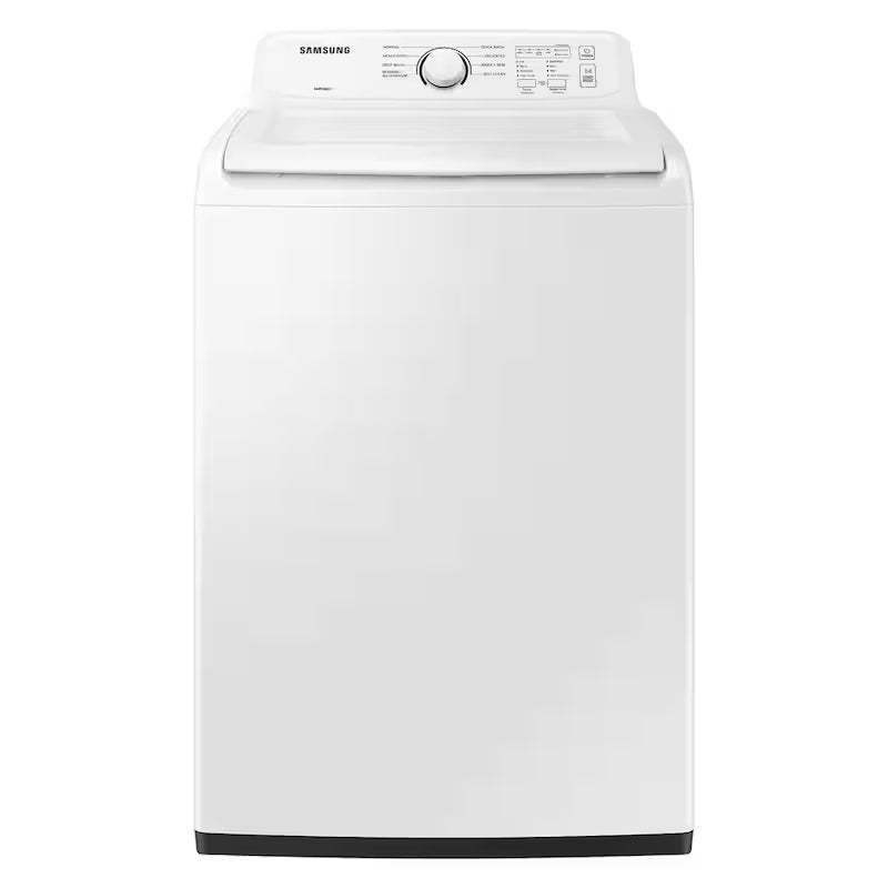 4 cu. ft. Top Load Washer with Agitator and Soft Close Lid in White D809