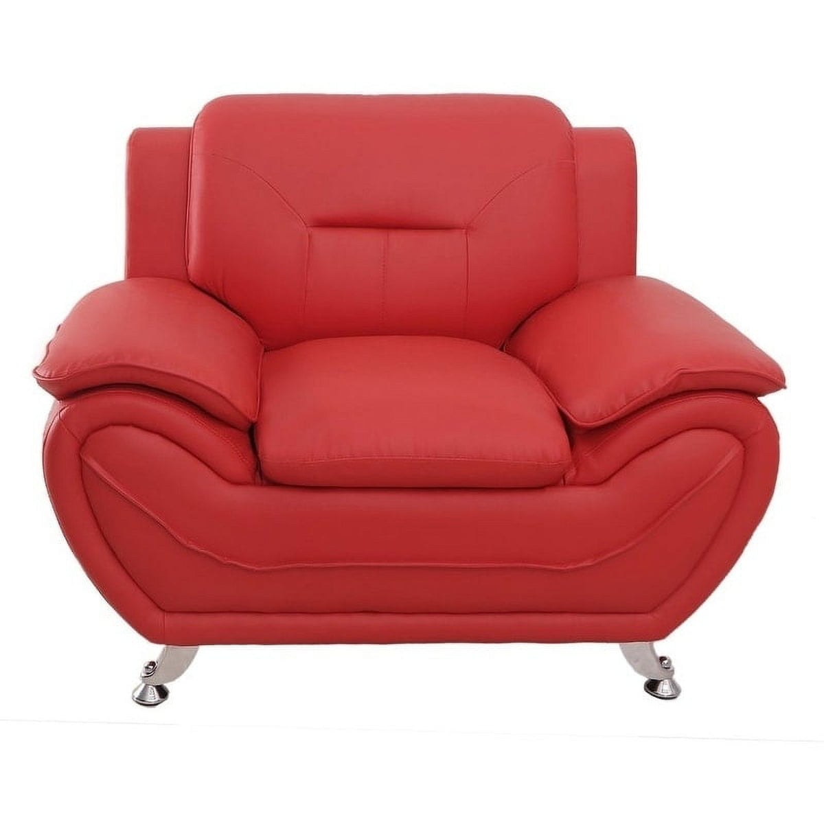 Grey Faux Leather Upholstered Club Chair B340