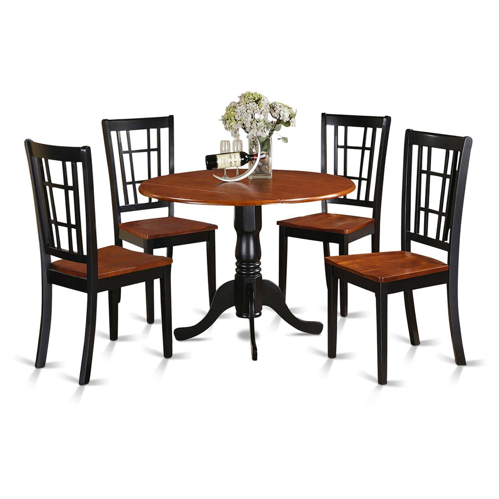5 Piece Kitchen Dining Set with Table and 4 Chairs C6685