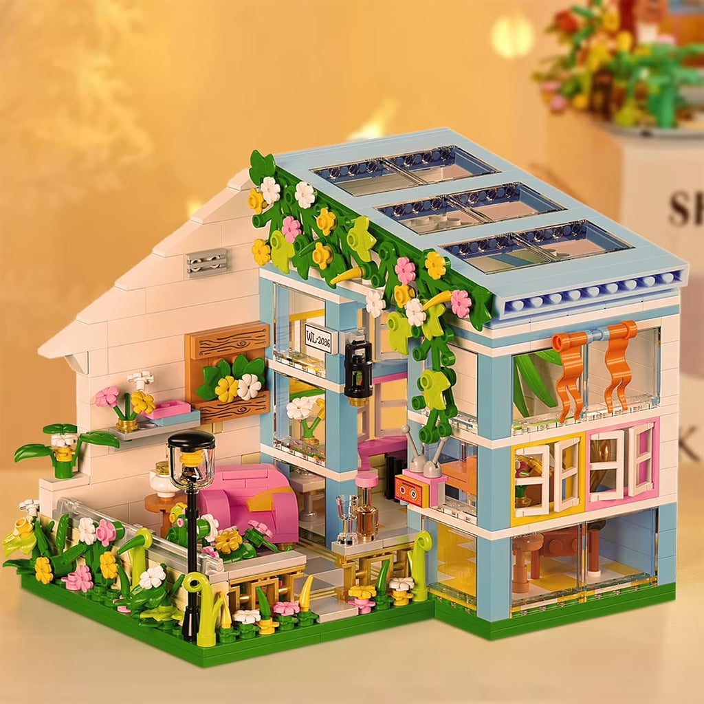 Flower House Building Toys Garden Building Blocks Sets for Kids N59250