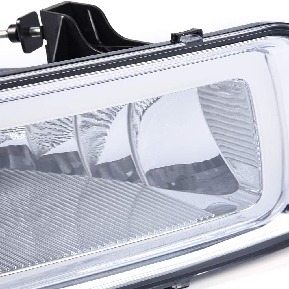 1Pair Front Bumper Fog Lights Clear Lens Pack of 2 U93177
