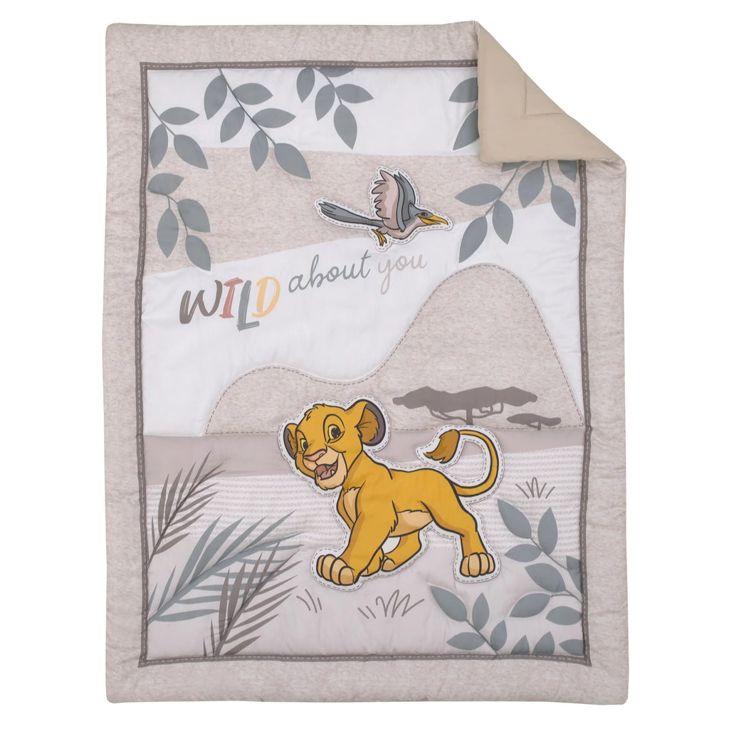 3 Piece Crib Bedding Set V6905