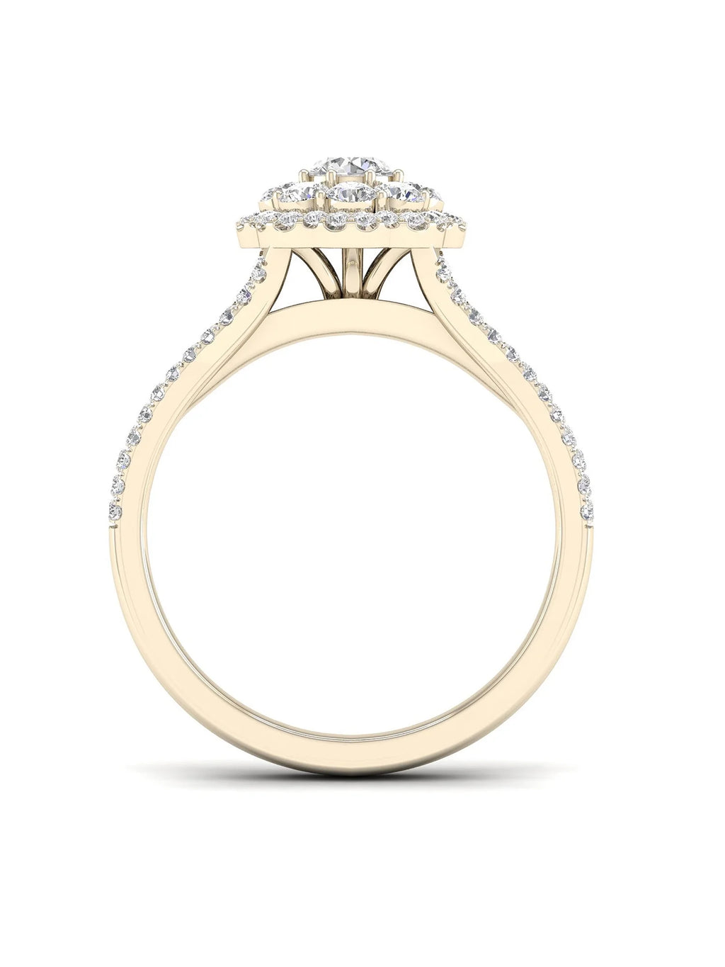 3/4Ct TDW Diamond 14k Yellow Gold Engagement Ring H22665