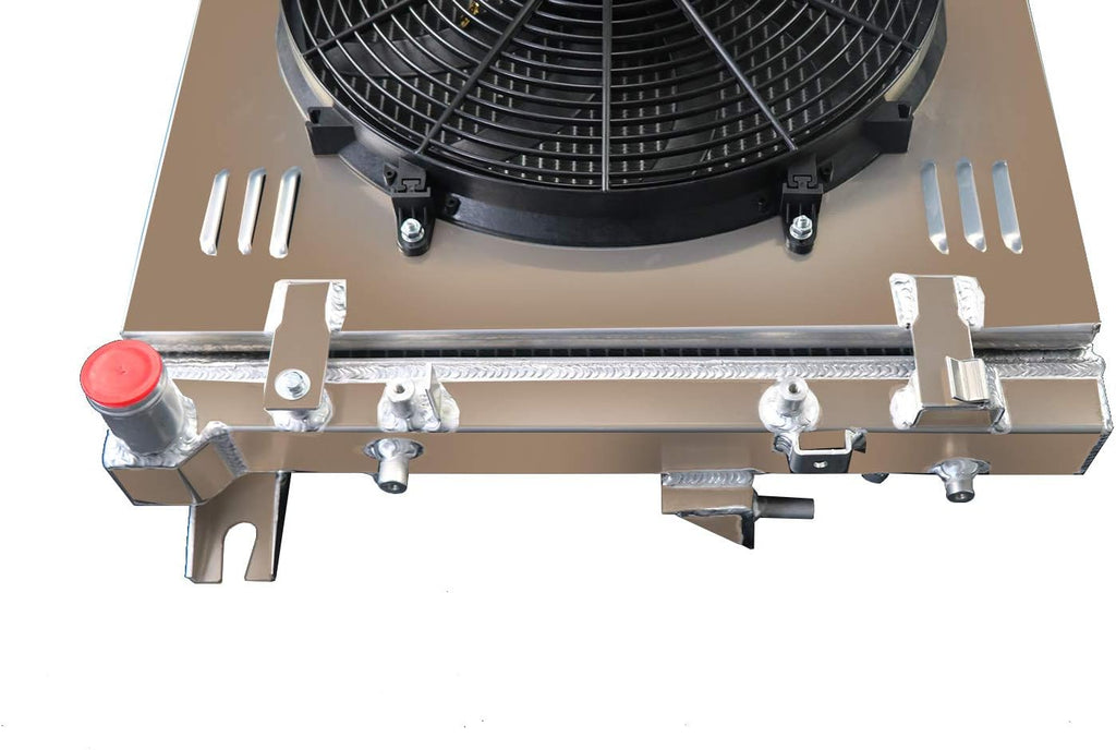 2 Row All Aluminum Radiator with Shroud Fan and Relay O312