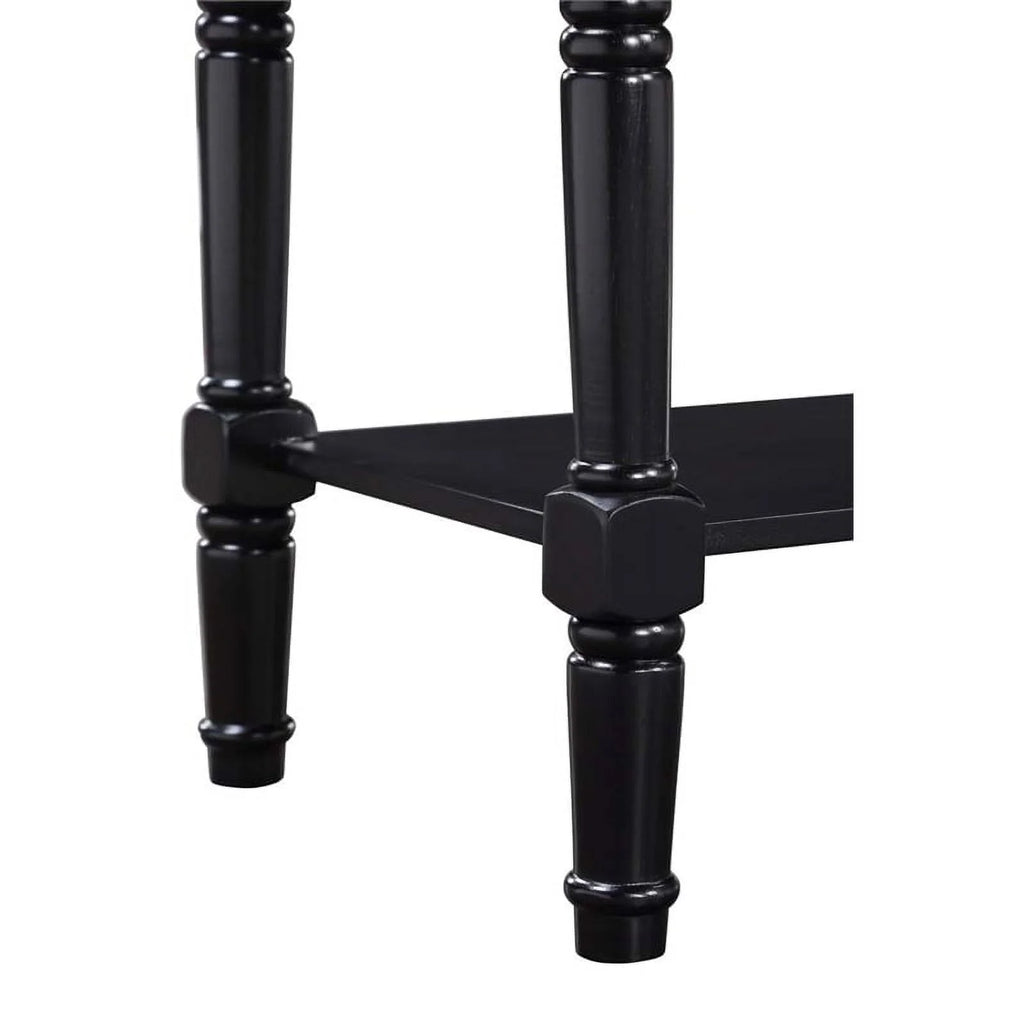 Black 2 Drawer Wood Console Table X251432