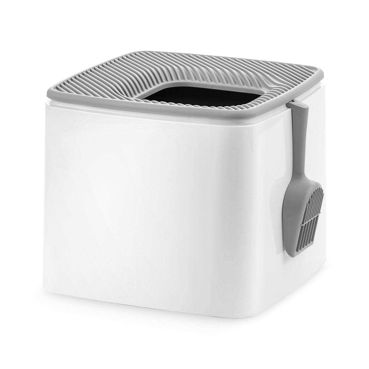 Square Top Entry Cat Litter Box with Scoop U3770