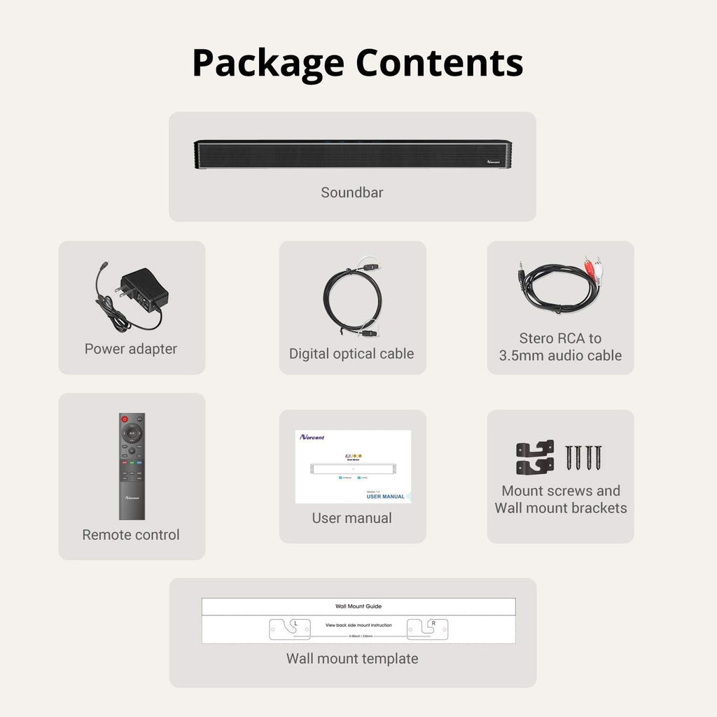 Black Bluetooth 5.0 Sound Bar Speaker Q7834