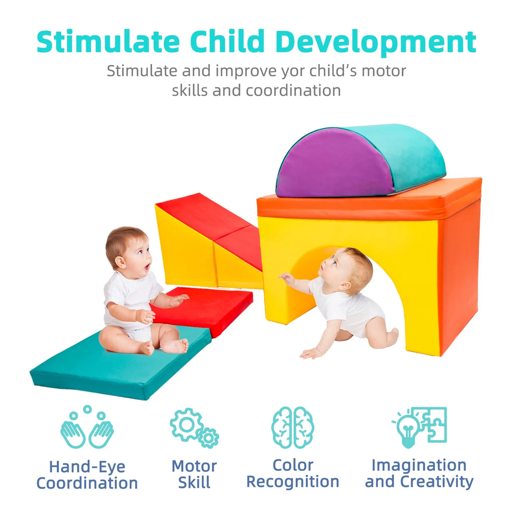 Foam Climb and Crawl Playset 5 Piece Set L658312