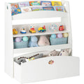 White 4 Shelves Children's Toy and Book Organizer Cabinet Z2415