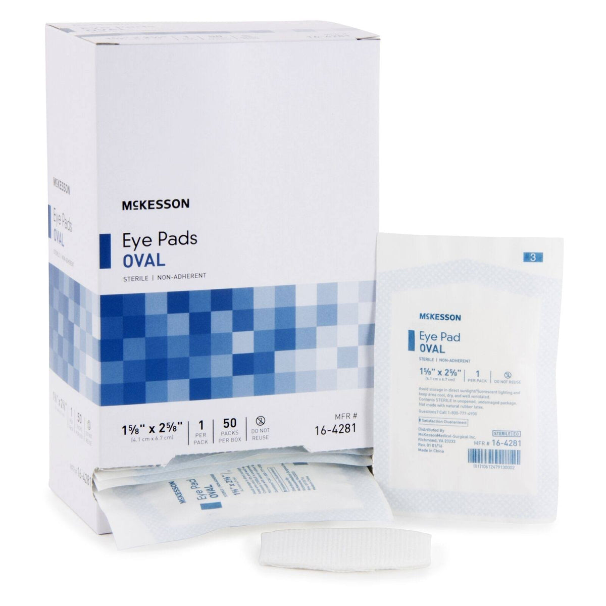 Eye Pad 1-5/8 x 2-5/8 inch, Case of 600 N4950