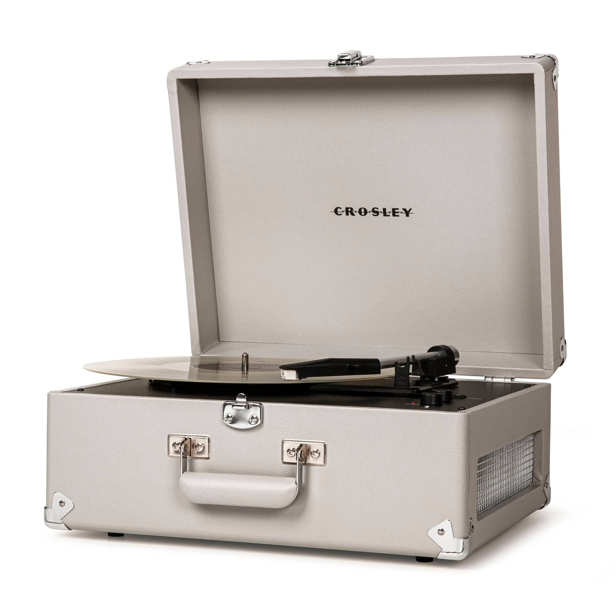 Gray Portable Turntable E5201