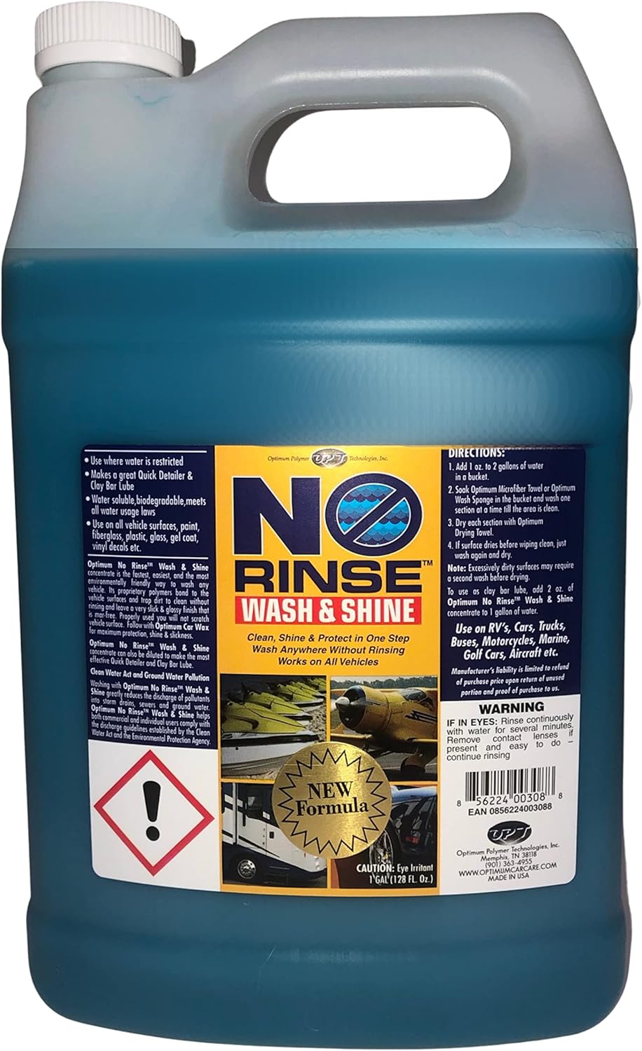 No Rinse Wash & Shine - 1 Gallon, Case of 4 J58717