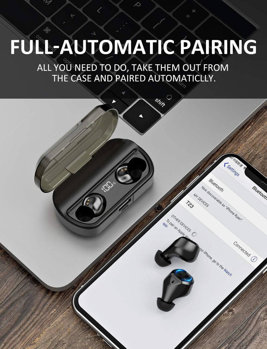 True Wireless Earbuds with Charging Case N18632