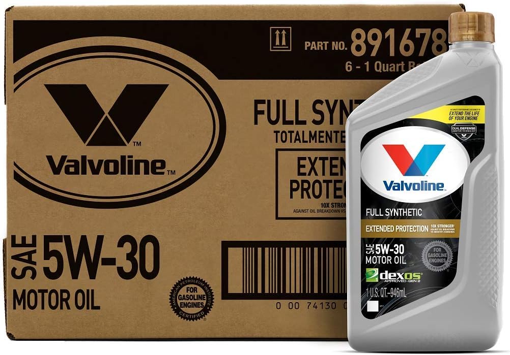 Full Synthetic Motor Oil SAE 5W-30 1 QT, Case of 6, Pack of 2 V418475
