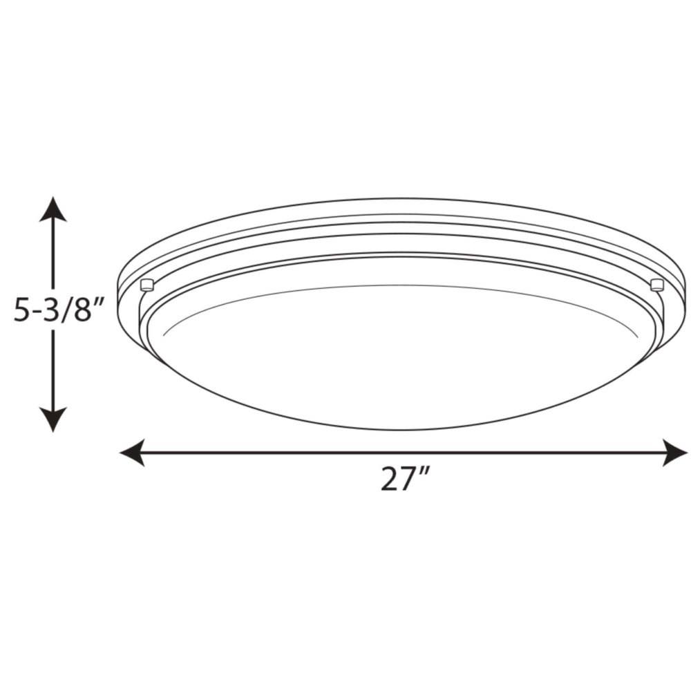 Brushed Nickel LED Flush Mount L669434