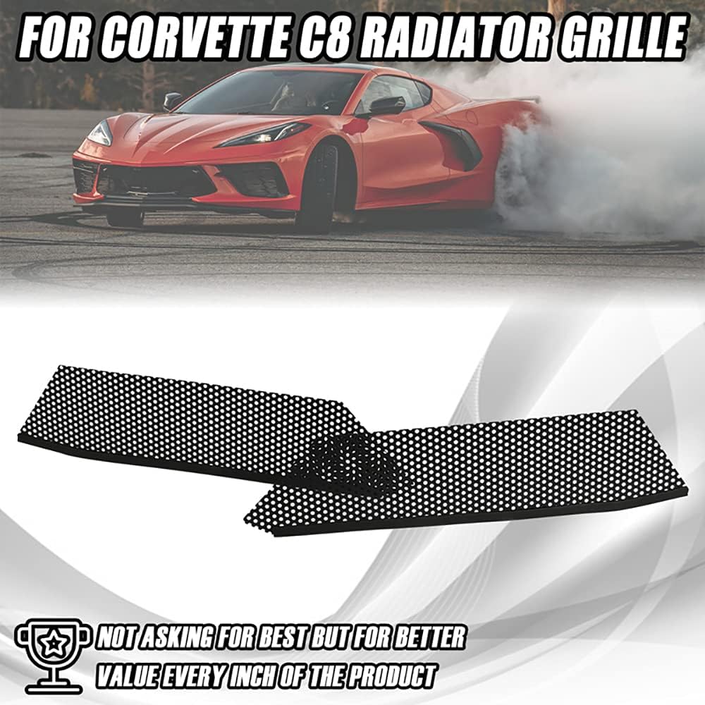 2Pcs Aluminum Car Grille Mesh Set E914