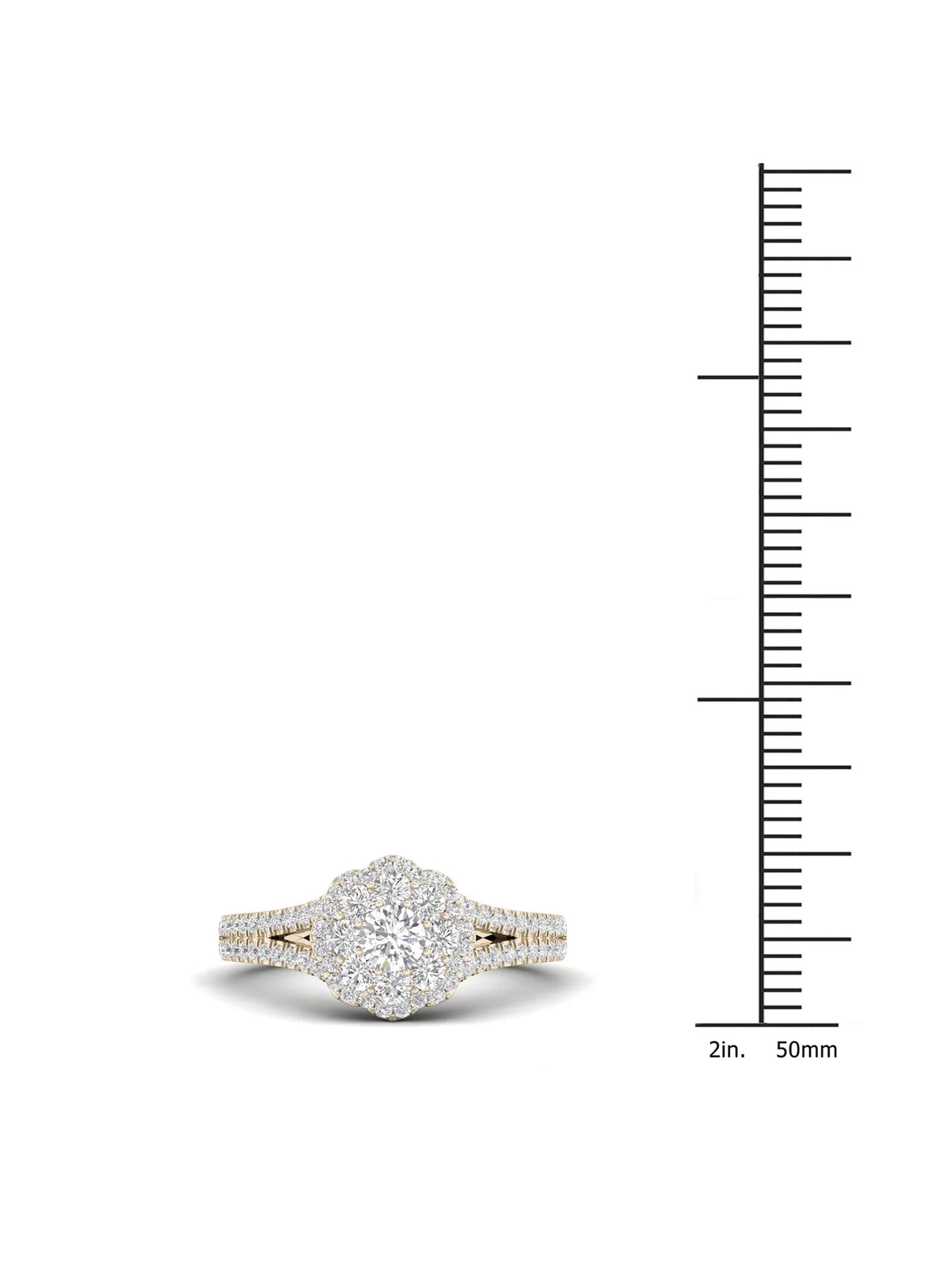 3/4Ct TDW Diamond 14k Yellow Gold Engagement Ring H22665
