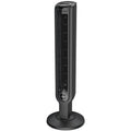 Black 3-Speed Oscillating Tower Fan with Timer and Remote H67232