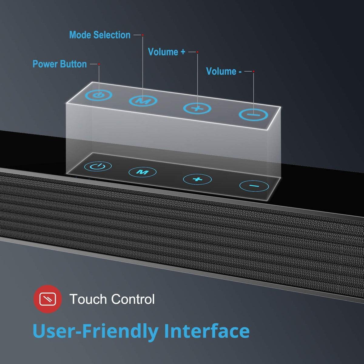 Black Bluetooth 5.0 Sound Bar Speaker Q7834