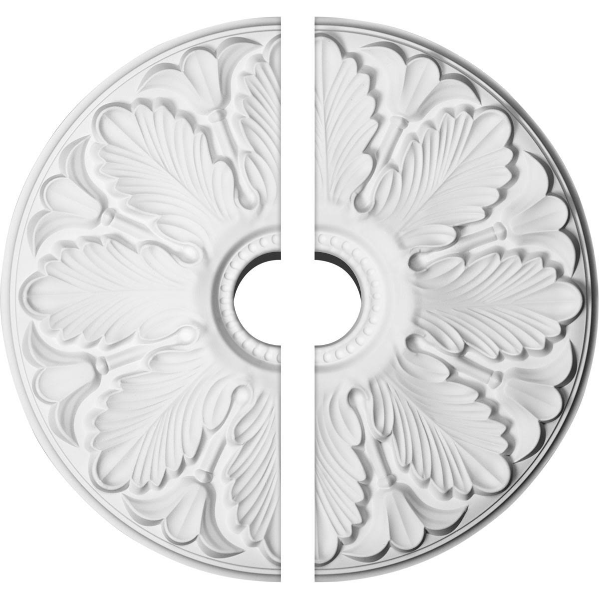 24 1/2x22OD x 3 1/2x22ID x 1x22P Two Piece Ceiling Medallion Z700135